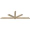 Ekena Millwork Kennewick Rough Sawn Timber Gable Bracket, Douglas Fir, 84"W x 28"H x 2"D x 4"F, 8/12 Pitch GBW084X28X0204KEN00RDF - alternate 4